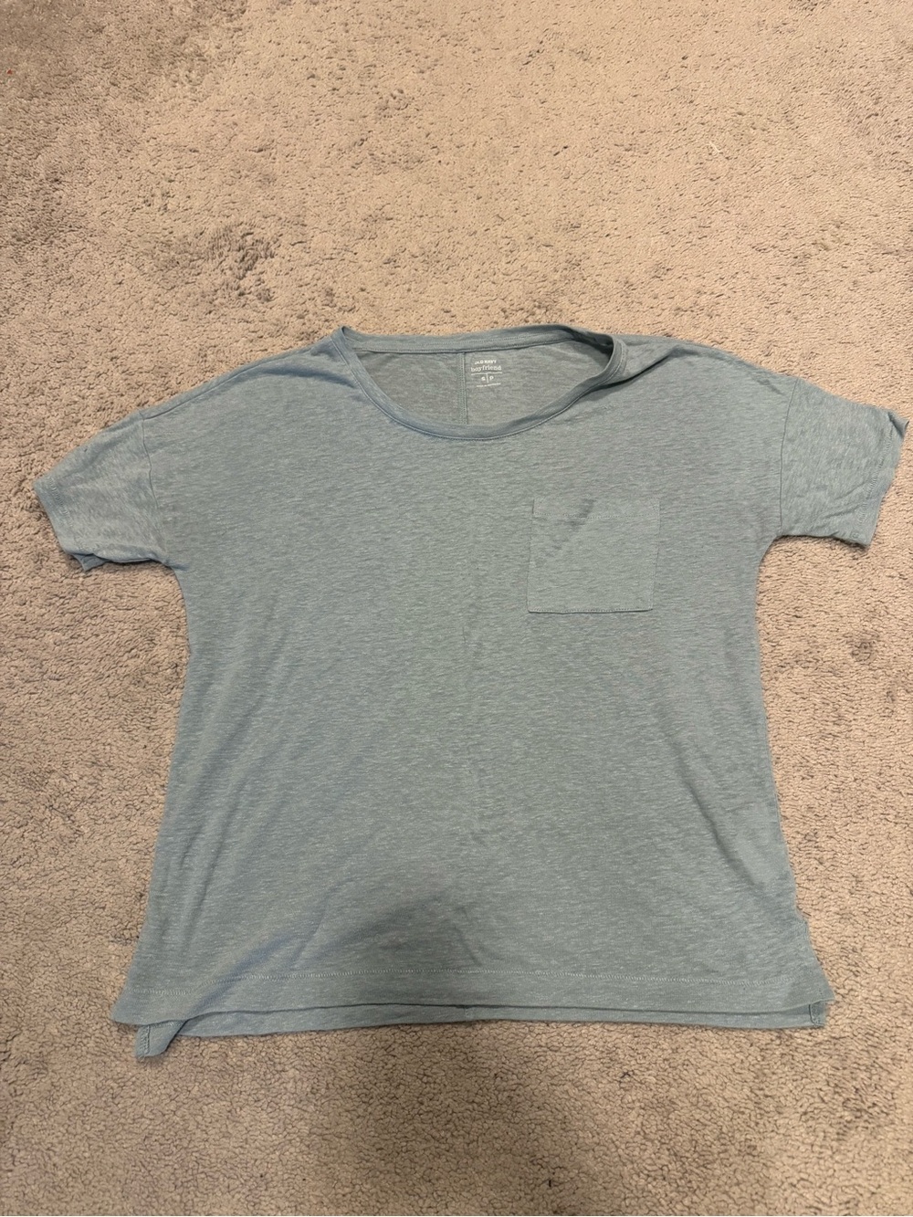 Old Navy Light Blue Short Sleeve Pocket Tee
